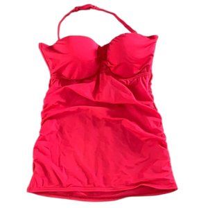 ALLOY Hot Pink Tankini Swim Top, size S/D Cup